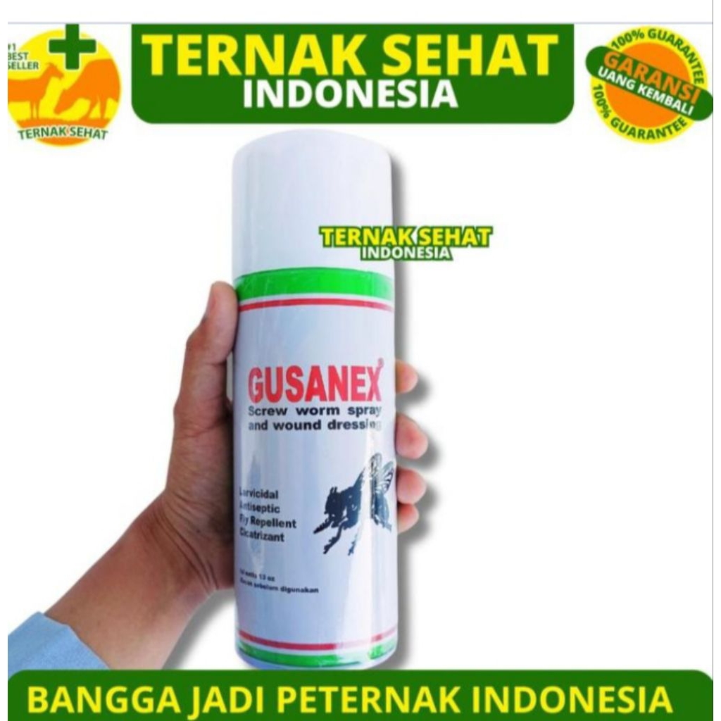 obat hewan gusanex spray obat semprot anti lalat untuk luka hewan(COD