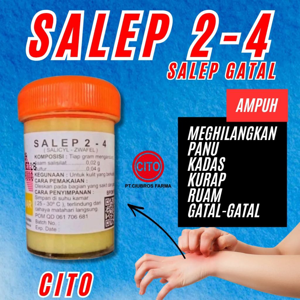 Salep 24 Zwafel CITO Salep Gatal Kulit Eksim Ampuh original