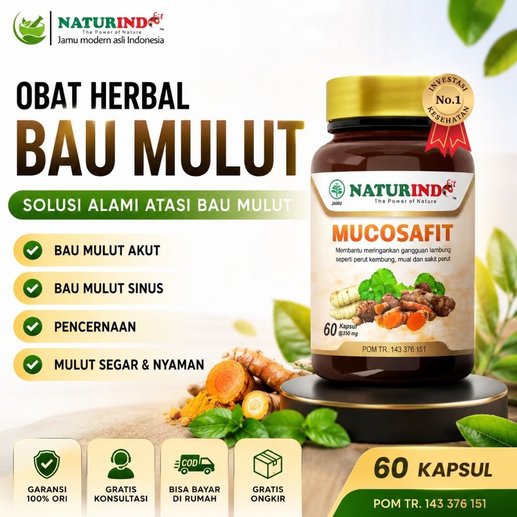 Mucosafit Obat Bau Mulut Halitosis Kronis Nafas Bau
