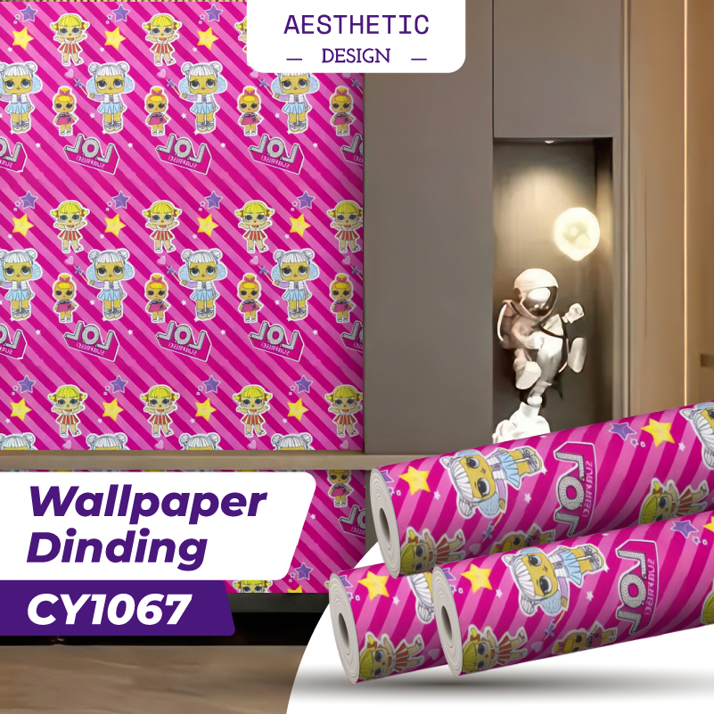 Wallpaper Stiker Dinding Motif Dan Karakter Premium Quality Size 45cm X 8M Motif LOL CY1067 13 Penil