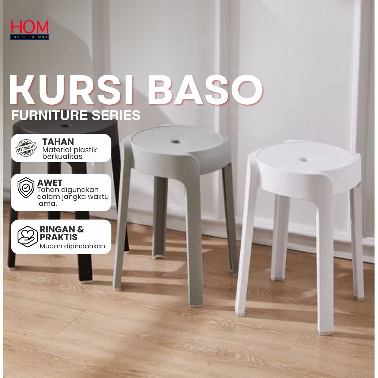 KURSI BASO FIBER PREMIUM / KURSI CAFE TEBAL / KURSI BAR PLASTIK IMPORT DESIGN EROPA / KURSI INFORMA