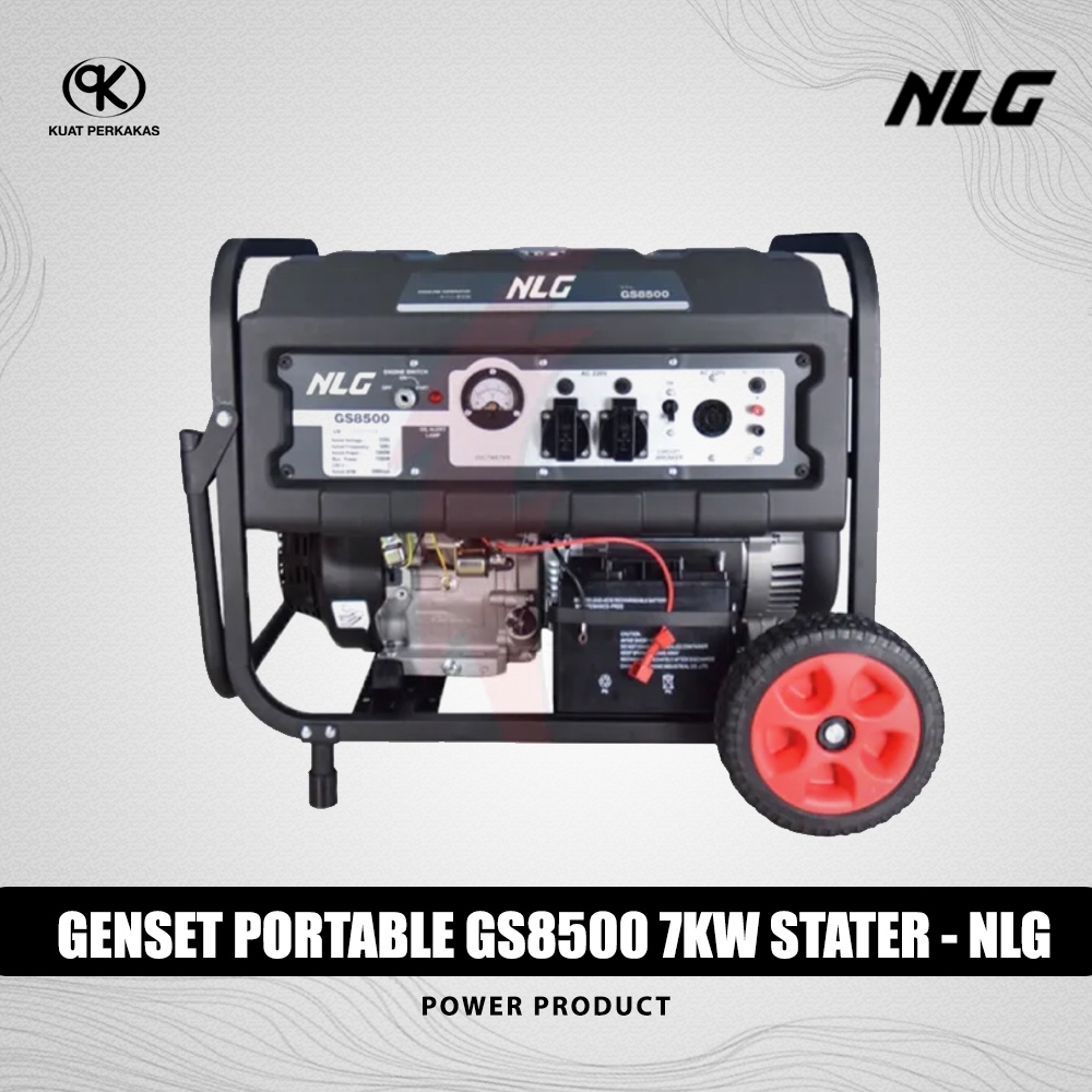 Genset Portable 7000 Watt NLG Generator Listrik Bensin 25L 9Jam - GS-8500