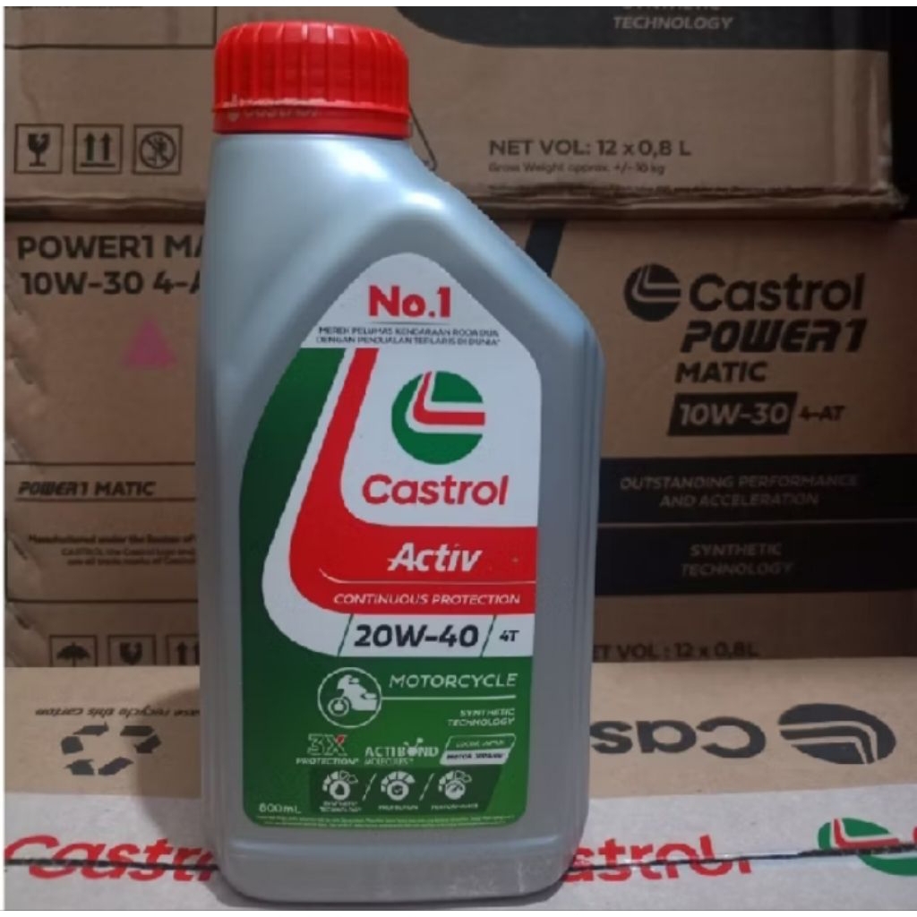 Castrol Activ 4T 20/40 0.8 oli asli oli castrol original