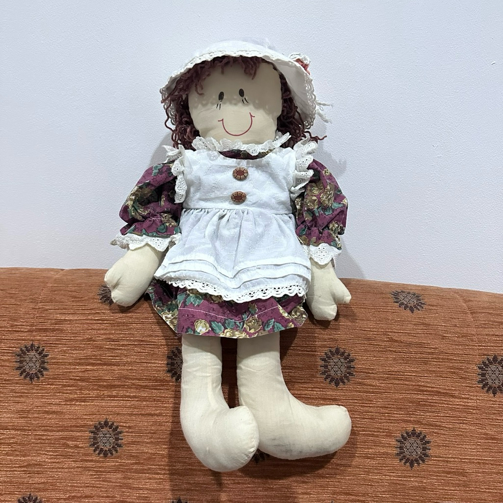 Rag doll handmade boneka vintage country jadul