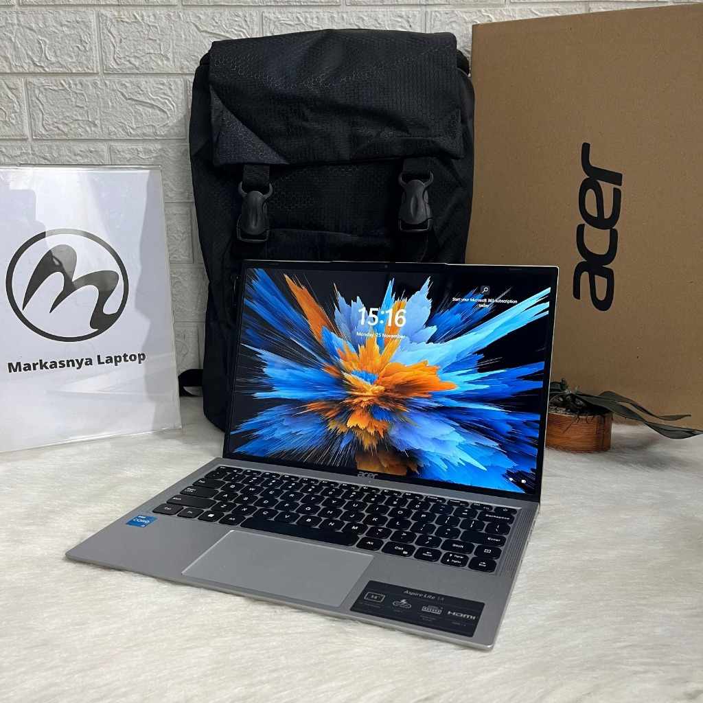 ACER ASPIRE LITE 14 INTEL CORE i3-1215U RAM 8 GB  SDD NVme 512 GB GARANSI RESMI 29 FEBRUARI 2027