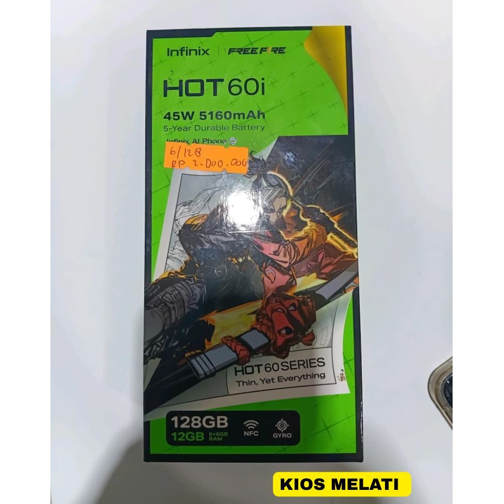 HP second Infinix HOT 60i RAM 6128
