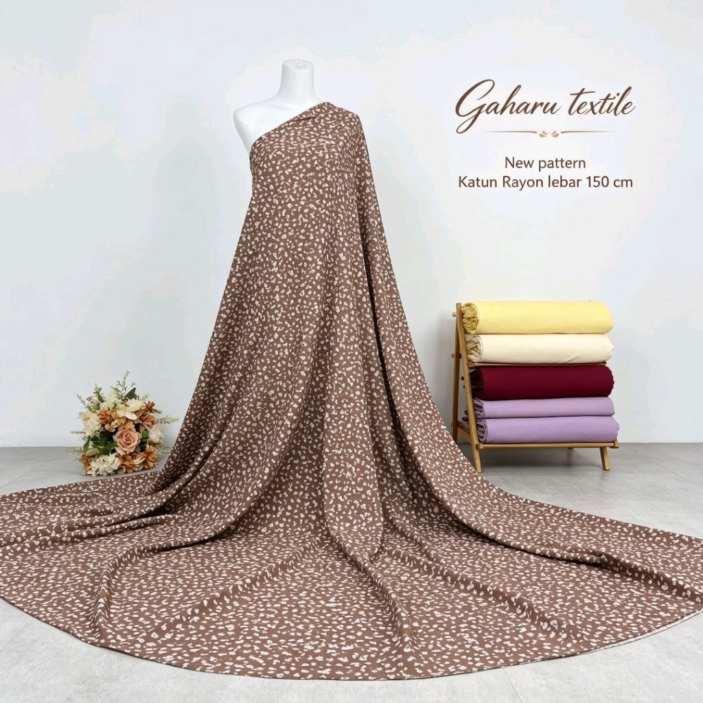 bahan katun rayon viscose - katun rayon viscose super - rayon meteran (CTK)