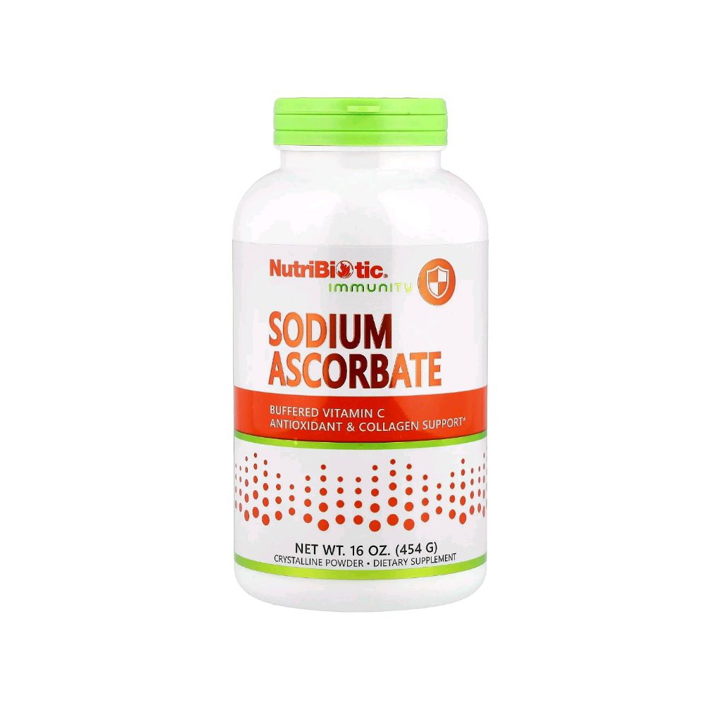 NutriBiotic Immunity Sodium Ascorbate Crystalline Powder 16 oz 454 g