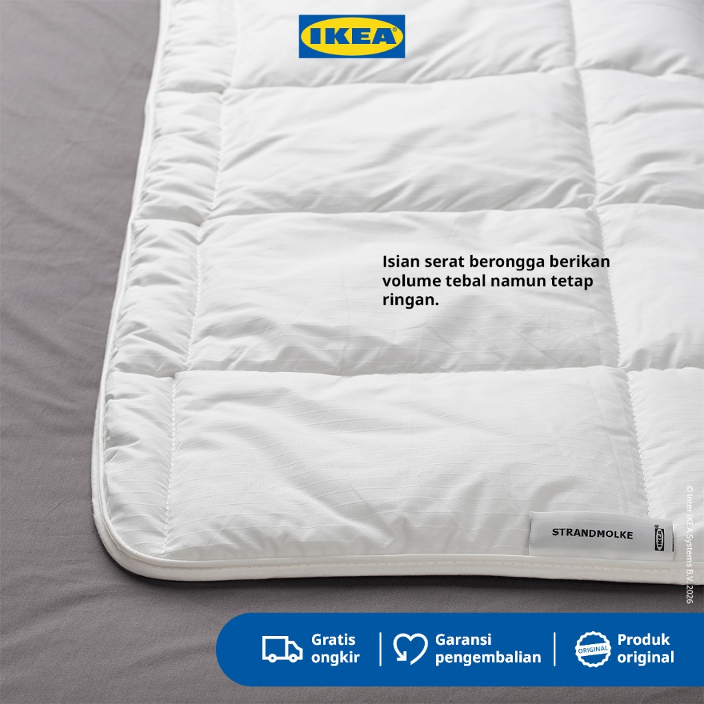 IKEA STRANDMOLKE Selimut Duvet Tipis Hangat 200x200 cm