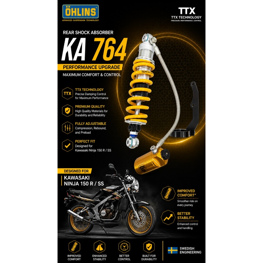 Shock Ohlins Kawasaki Ninja 150 KRR Ninja 150R/SS - KA 764