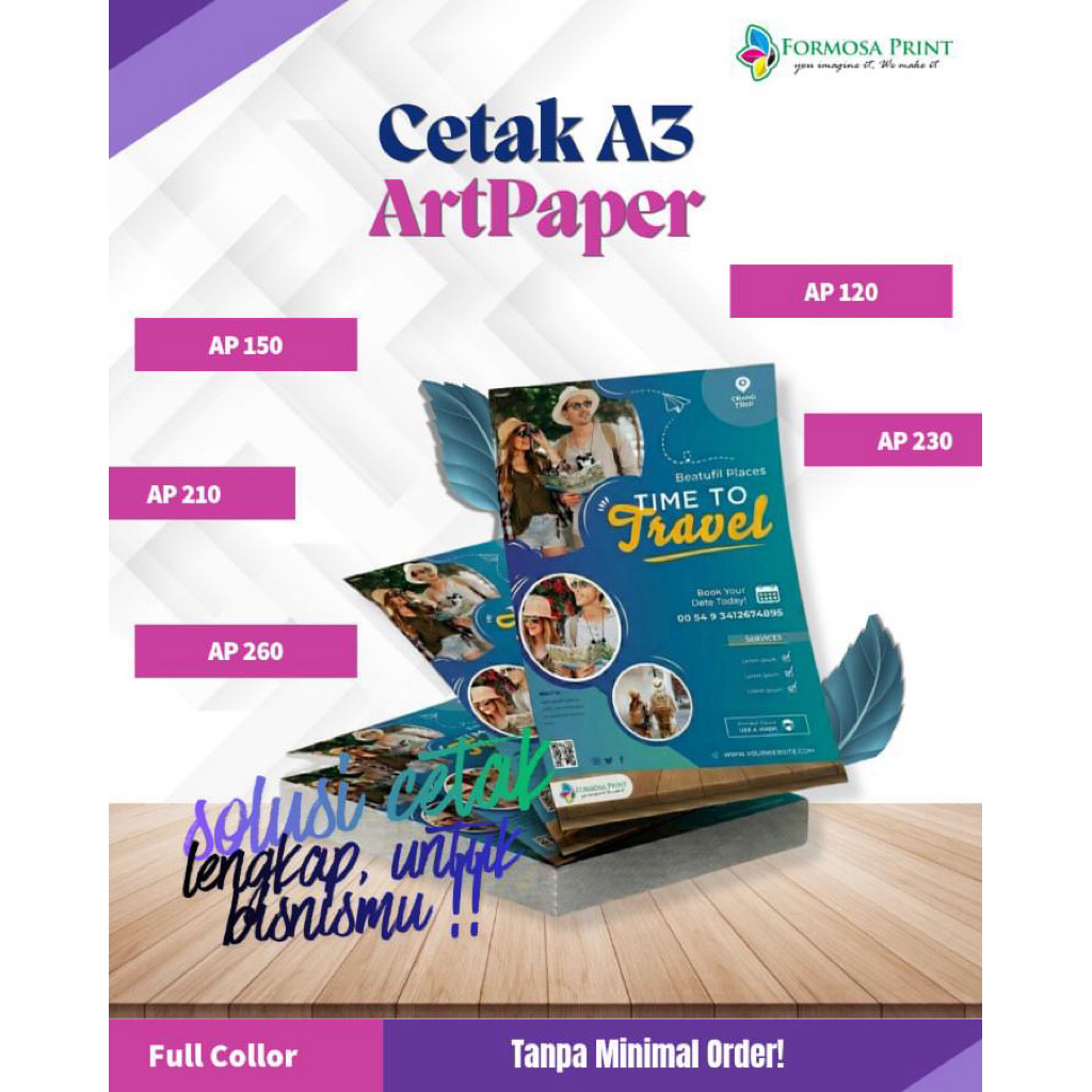 CETAK A3 ART PAPER & ART KARTON