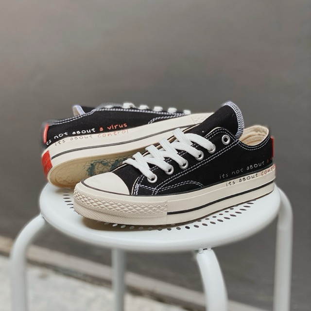 NOBRAND Sepatu NoBrand CORJAN Black White Low Original Made In Indonesia