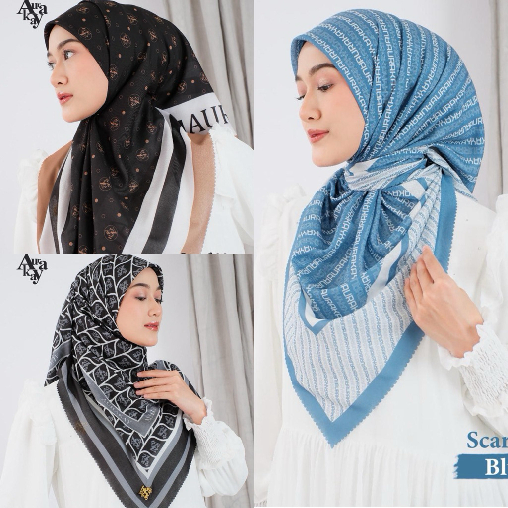 AURAKAY SCRAFT HIJAB PERSEGI PARIS PREMIUM ORI BY AURAKAY 7705