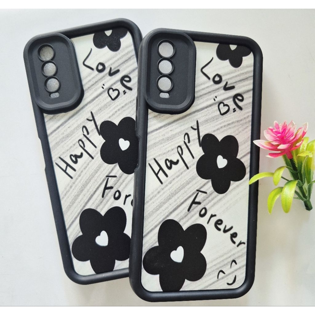 Case Hp Vivo Y20 Y12S Bunga