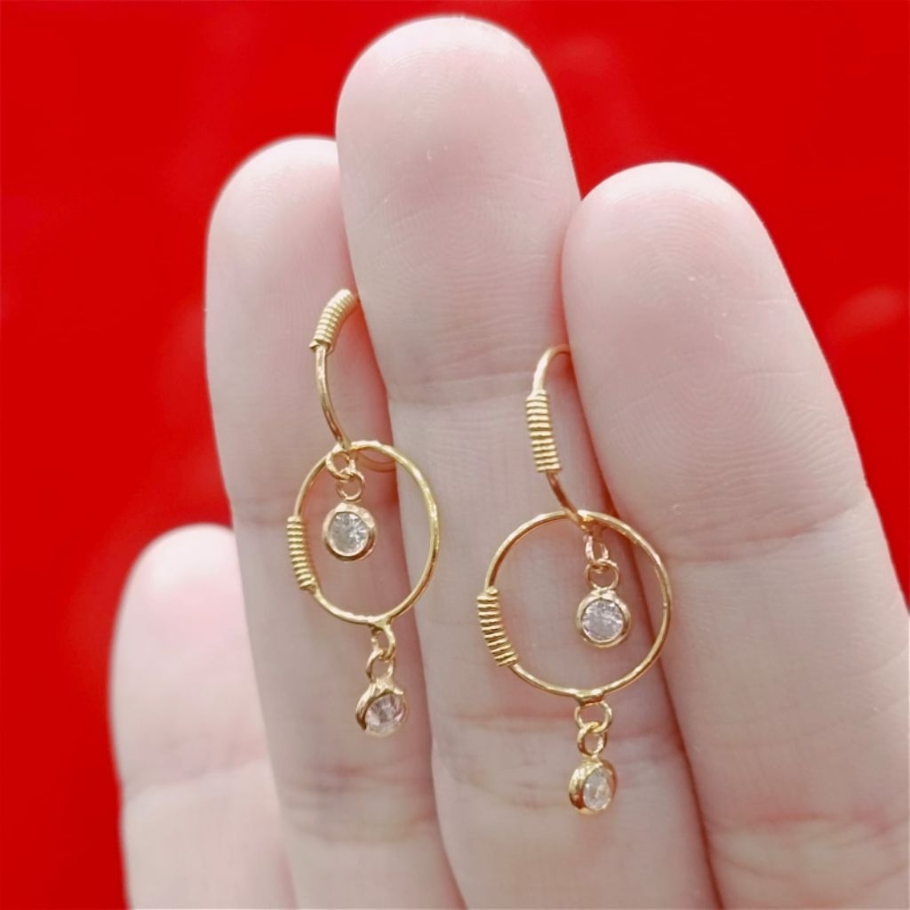 anting anak anting bayi kenip warna kuning