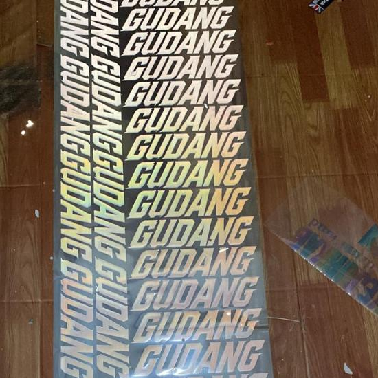 Polyflex sablon Meteran menyala dll Sudah Cutting & Peeling