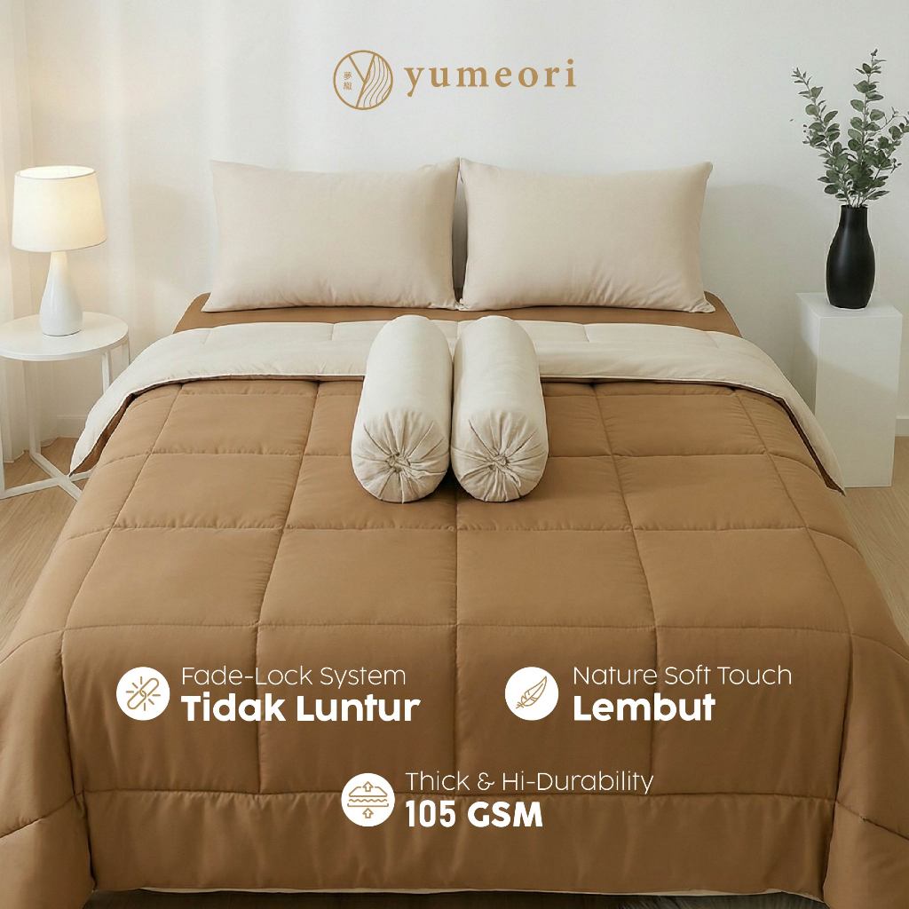 Yumeori - YUTORI - Bedcover Sprei Set Sarung Bantal Guling