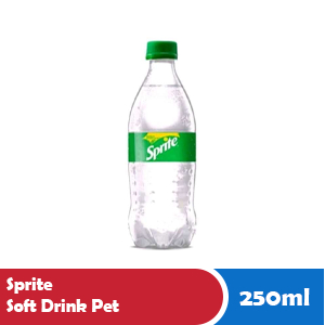 SPRITE SOFT DRINK PET 250mL - 12 Botol Minuman Kecil