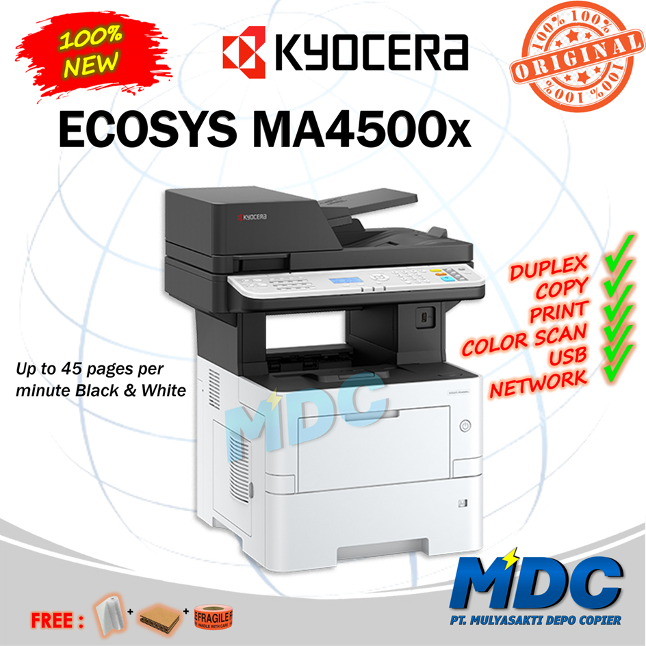 MESIN FOTOCOPY KYOCERA ECOSYS MA4500x PRINTER TERLARIS DAN TERMURAH - PHOTOCOPY LASERJET KYOCERA MA 