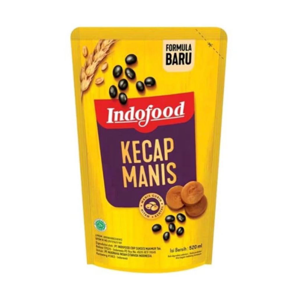 KECAP MANIS INDOFOOD KEMASAN POUCH 550 GRAM / KECAP INDOFOOD