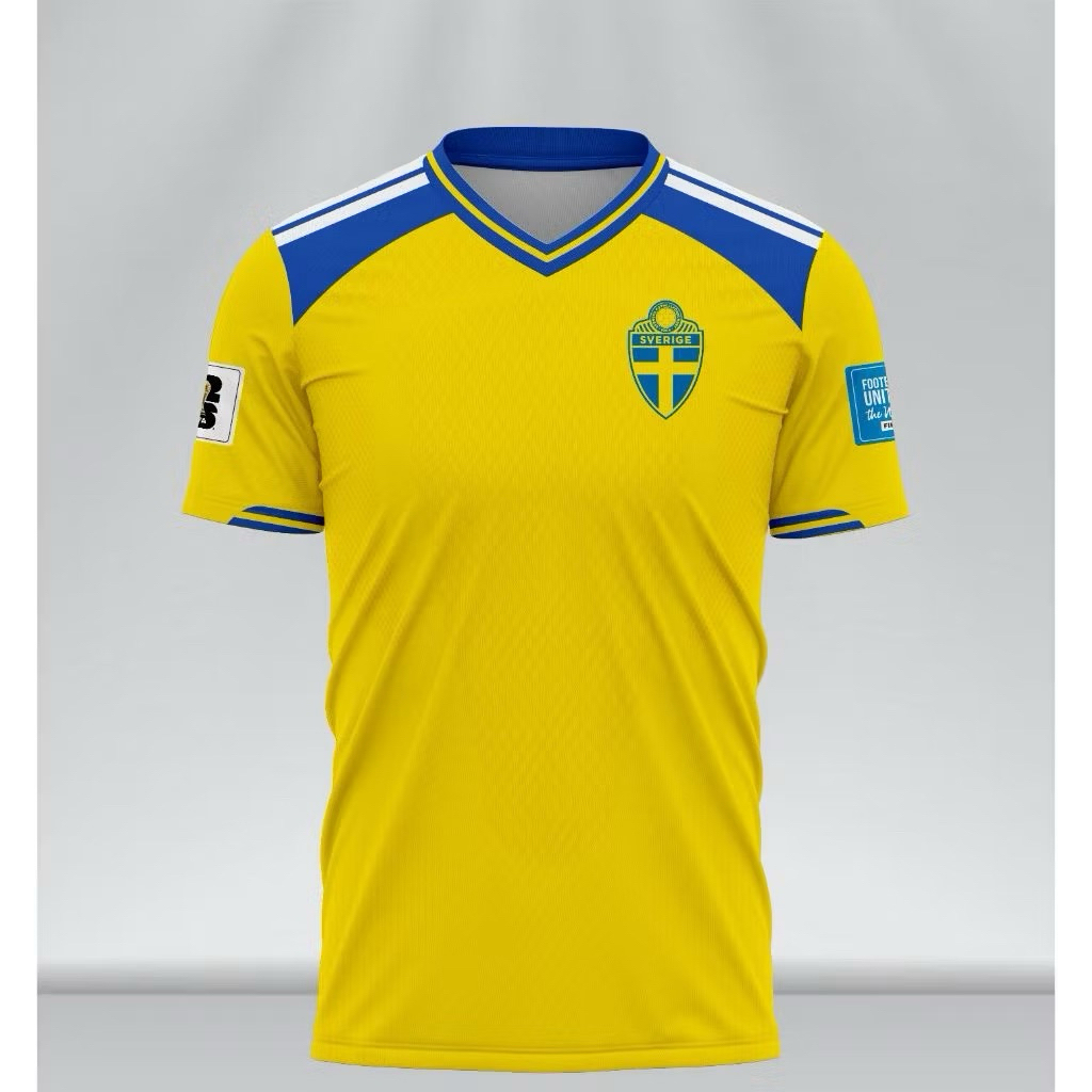 Jersey Swedia Home Away Piala Dunia 2026 Full Printing