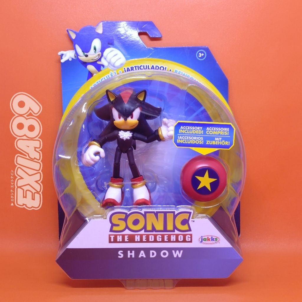 Sonic The Hedgehog 4-Inch Action Figure Shadow With Star Spring