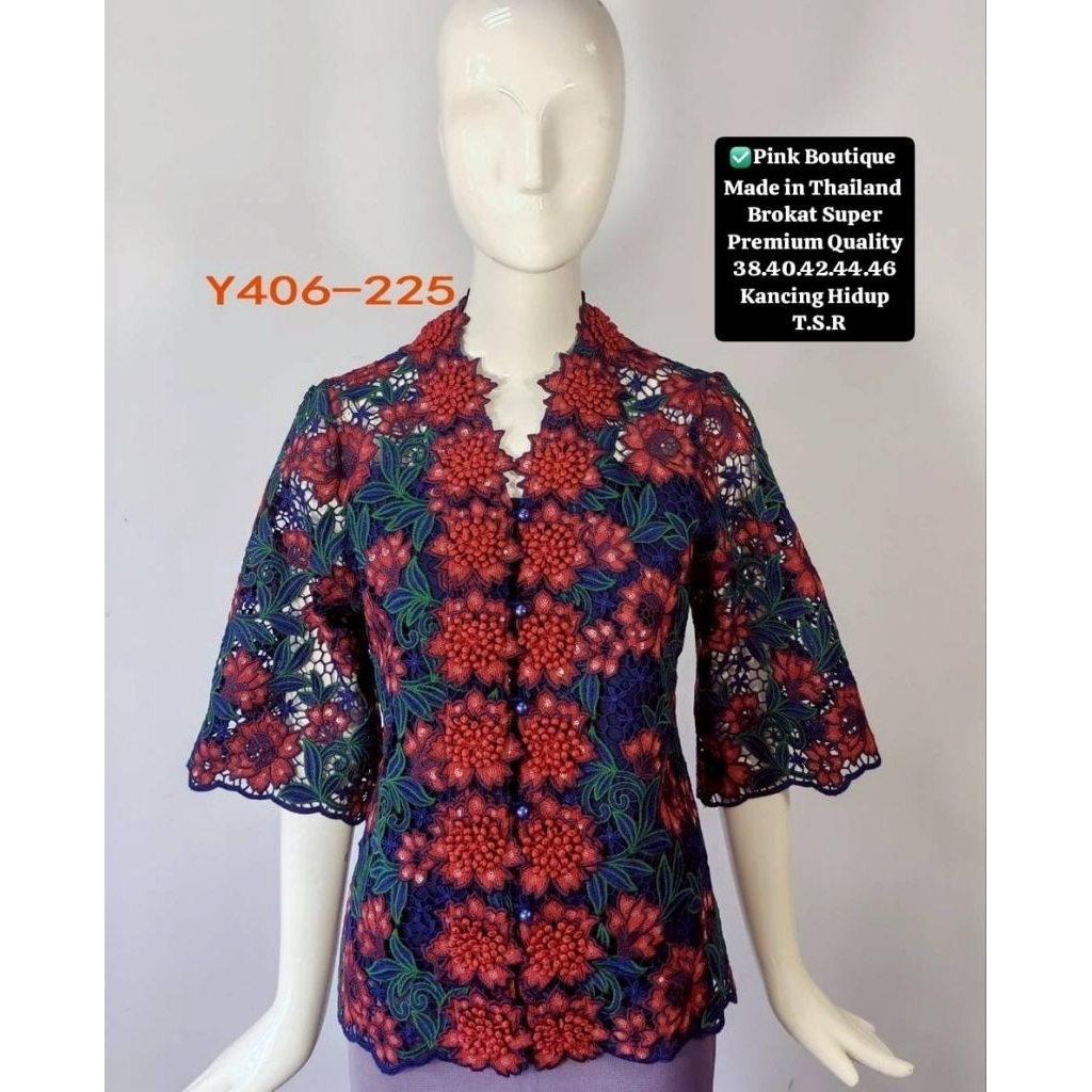 Atasan Blouse Pink Butik Casual Wear Sultan Mewah Original Bangkok