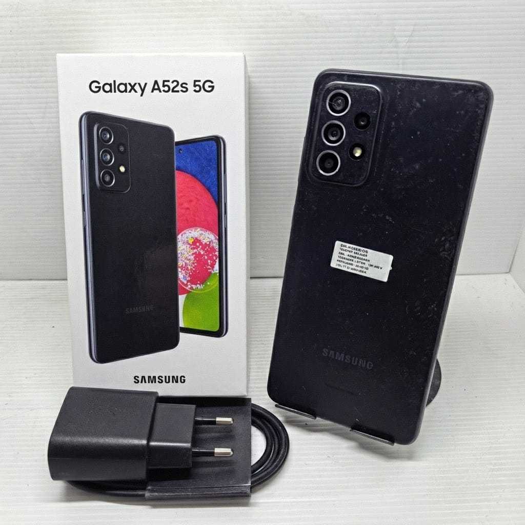 NO MINUS SAMSUNG GALAXY A52S 5G 8/256 BLACK FULLSET SEIN RESMI SIAP PAKAI
