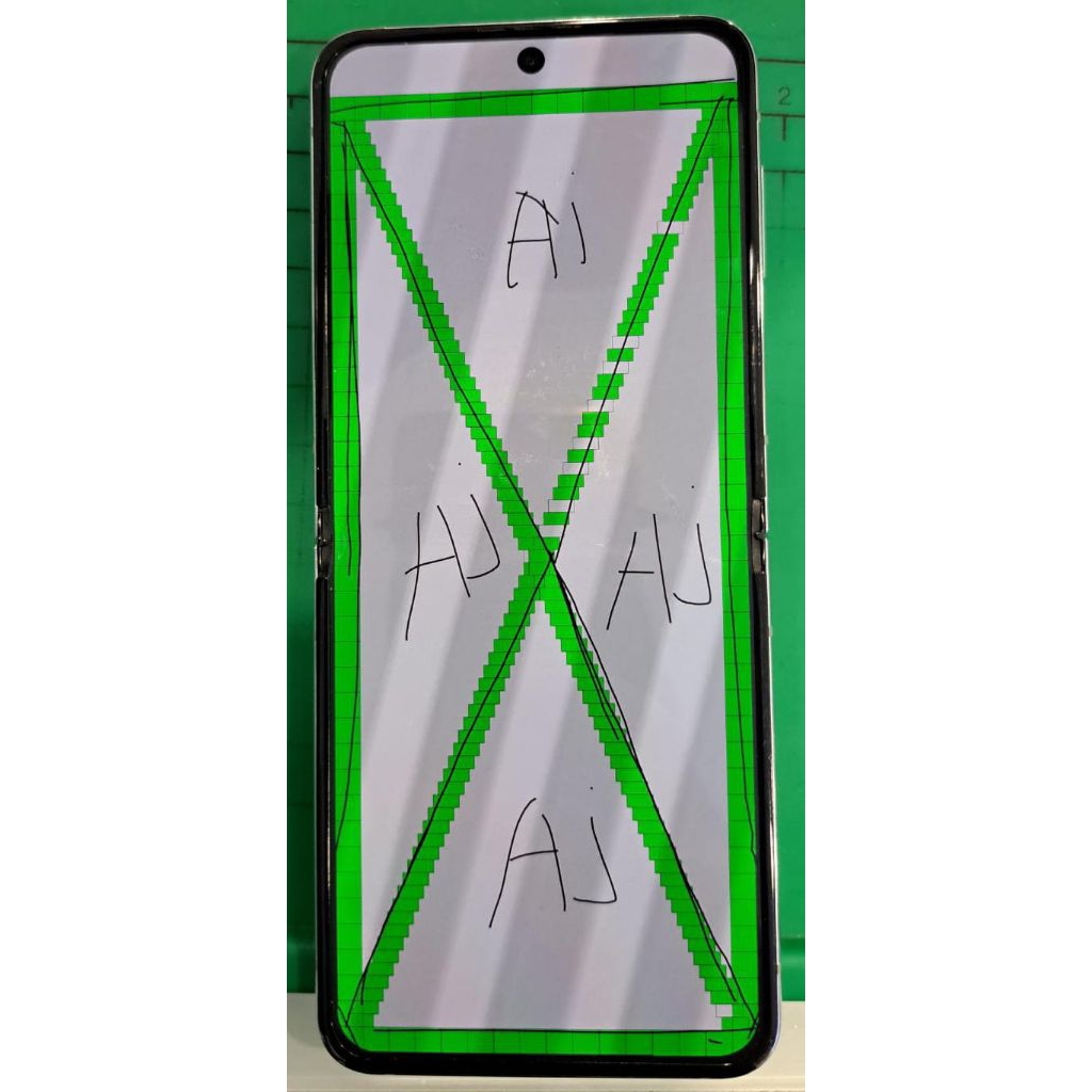 Lcd ori copotan samsung z flip 5 minus