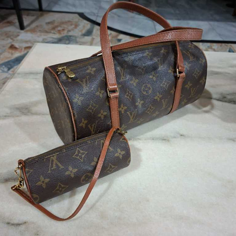 Authentic Louis Vuitton Papillon 30 Monogram Brown Hand Bag Original - LV