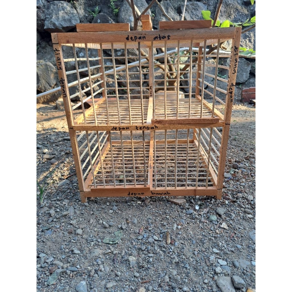 Dondang merpati dongdang merpati kandang burung merpati 2 pintu ( MASIH AMBRUKAN / BELUM DIRAKIT )