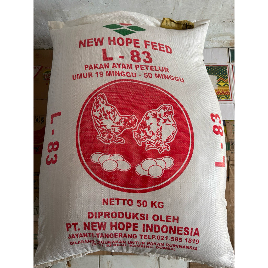 PAKAN AYAM PETELUR NEW HOPE L-83