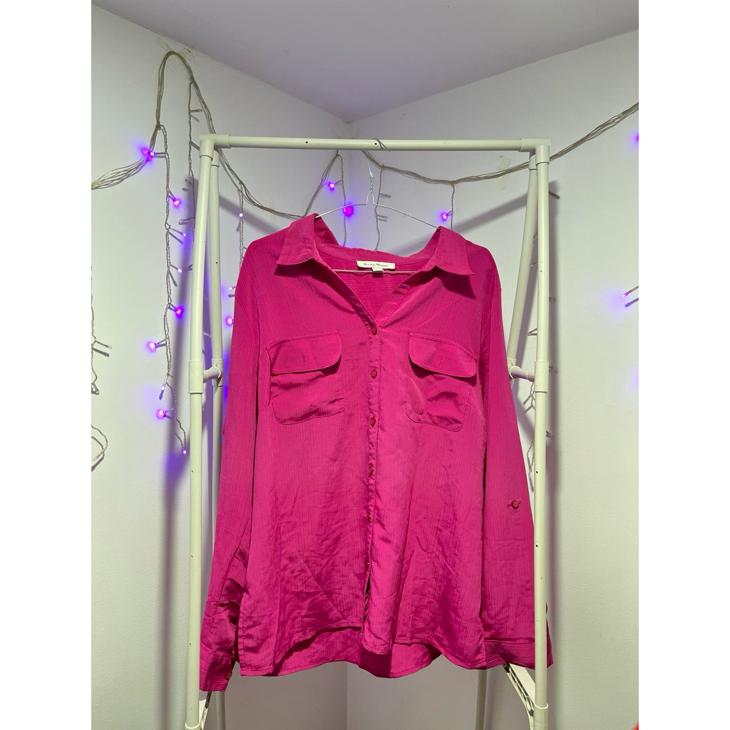 Preloved - Kemeja Pink Fanta