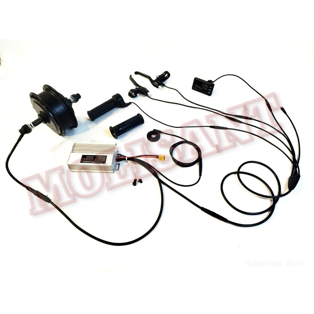 ebike kit bldc sepeda listrik front hub 500w 48v waterproof