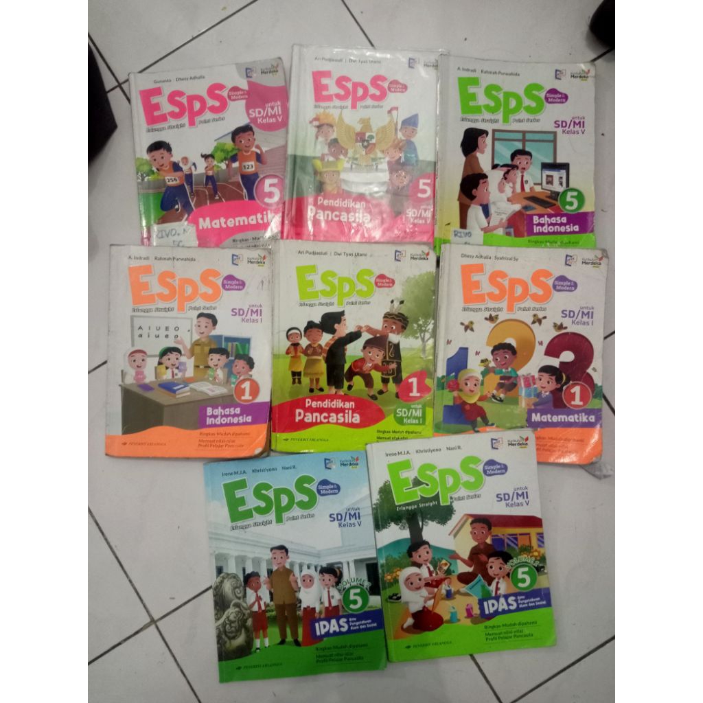 ESPS Pancasila,B.indo, Matematika kelas 1 - bekas