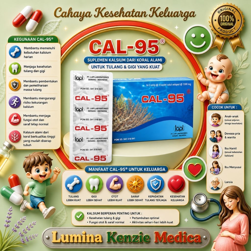 Cal-95 - Suplemen Kesehatan Tulang - Ibu hamil dan Menyusui - Calcium