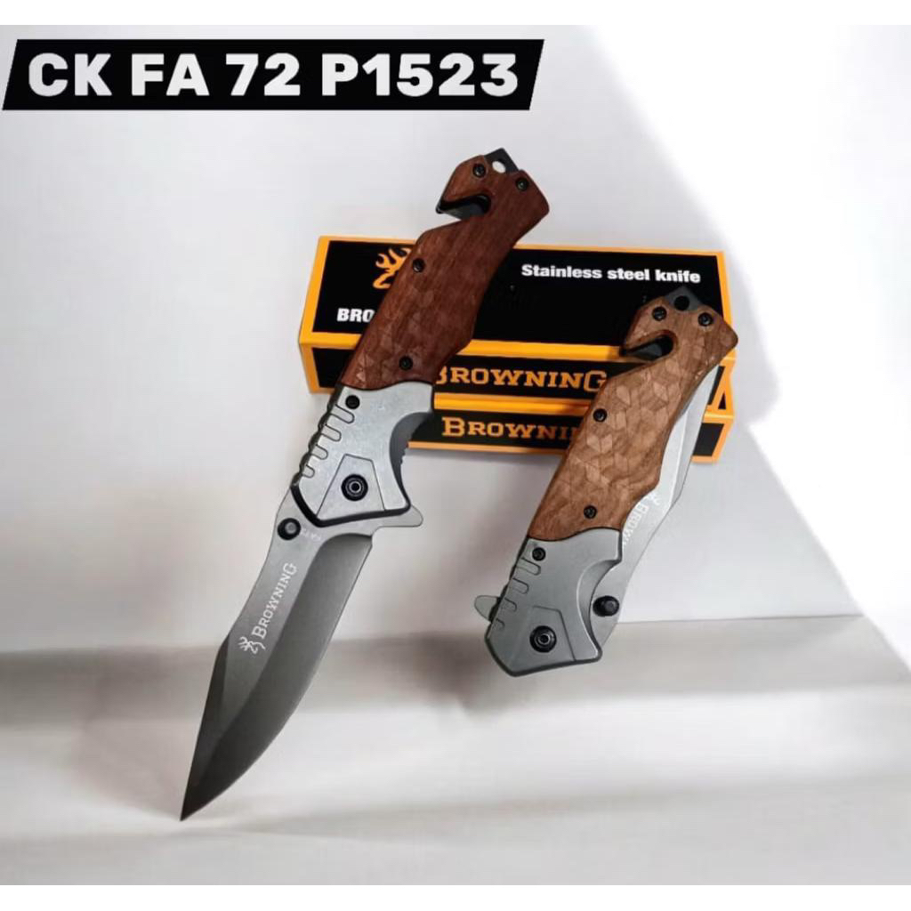 Alat Potong Lipat Browning FA72 P1523 Outdoor Portable Stainless Steel Multifungsi