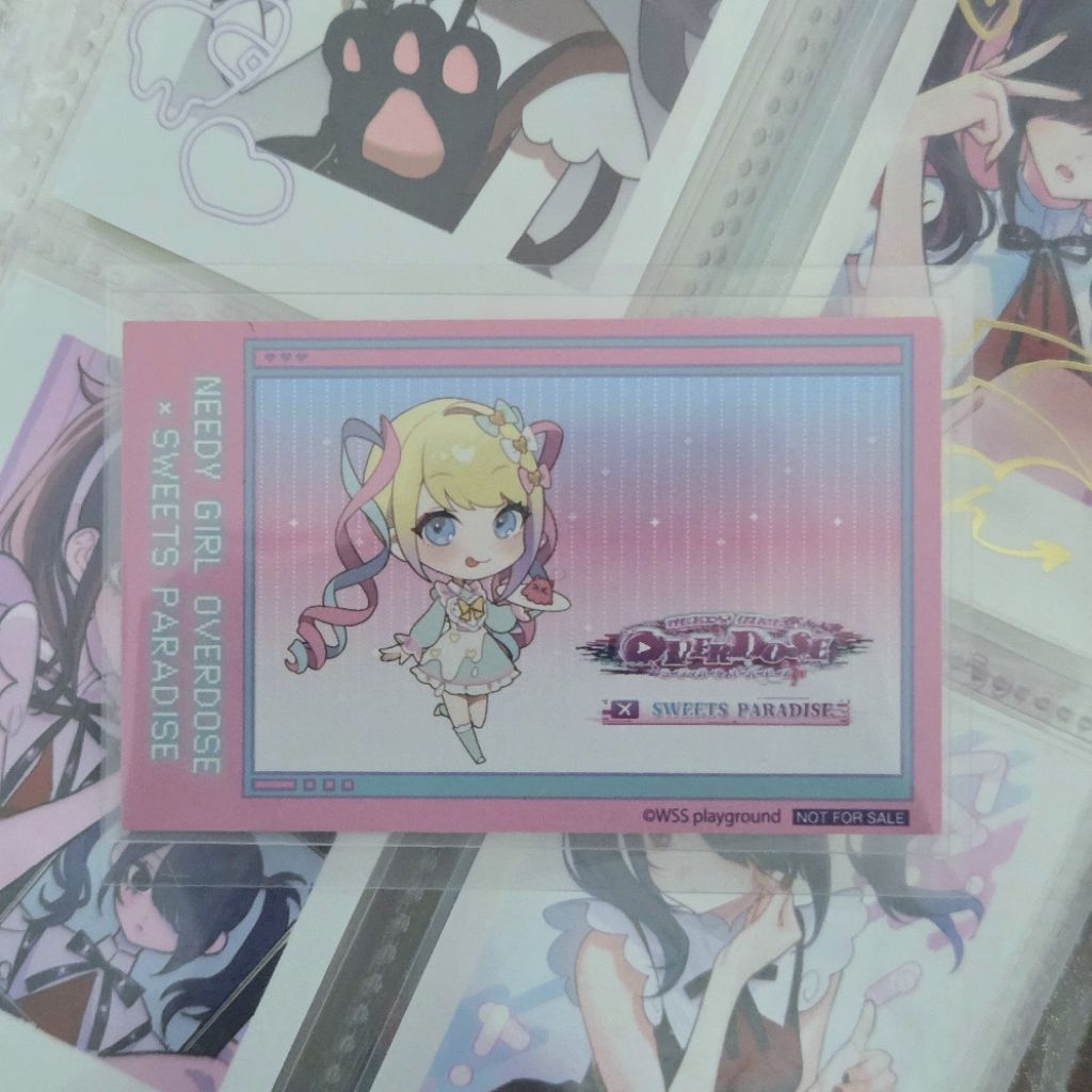 official needy streamer overload sweets paradise card