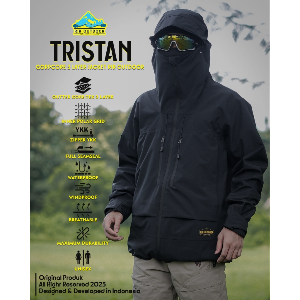 JAKET RIR OUTDOOR GORETEX 3 LAYER TRISTAN