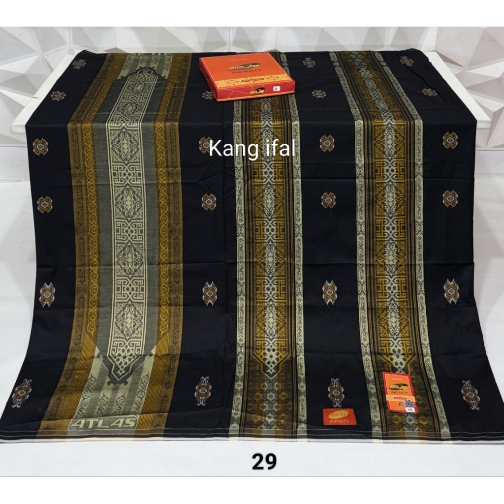 Sarung Atlas infinity jacquard songket motif full timbul