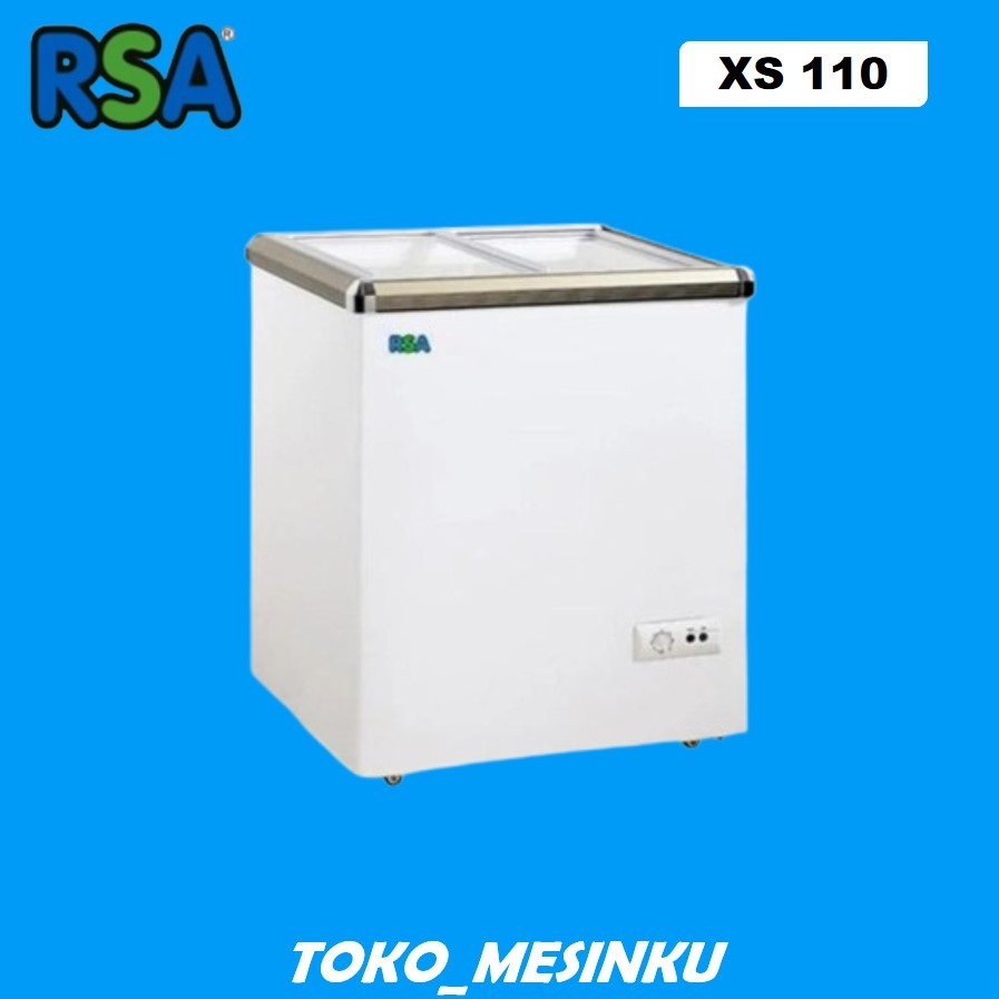 Freezer RSA XS 110 Freezer Box Sliding Kaca 100 Liter