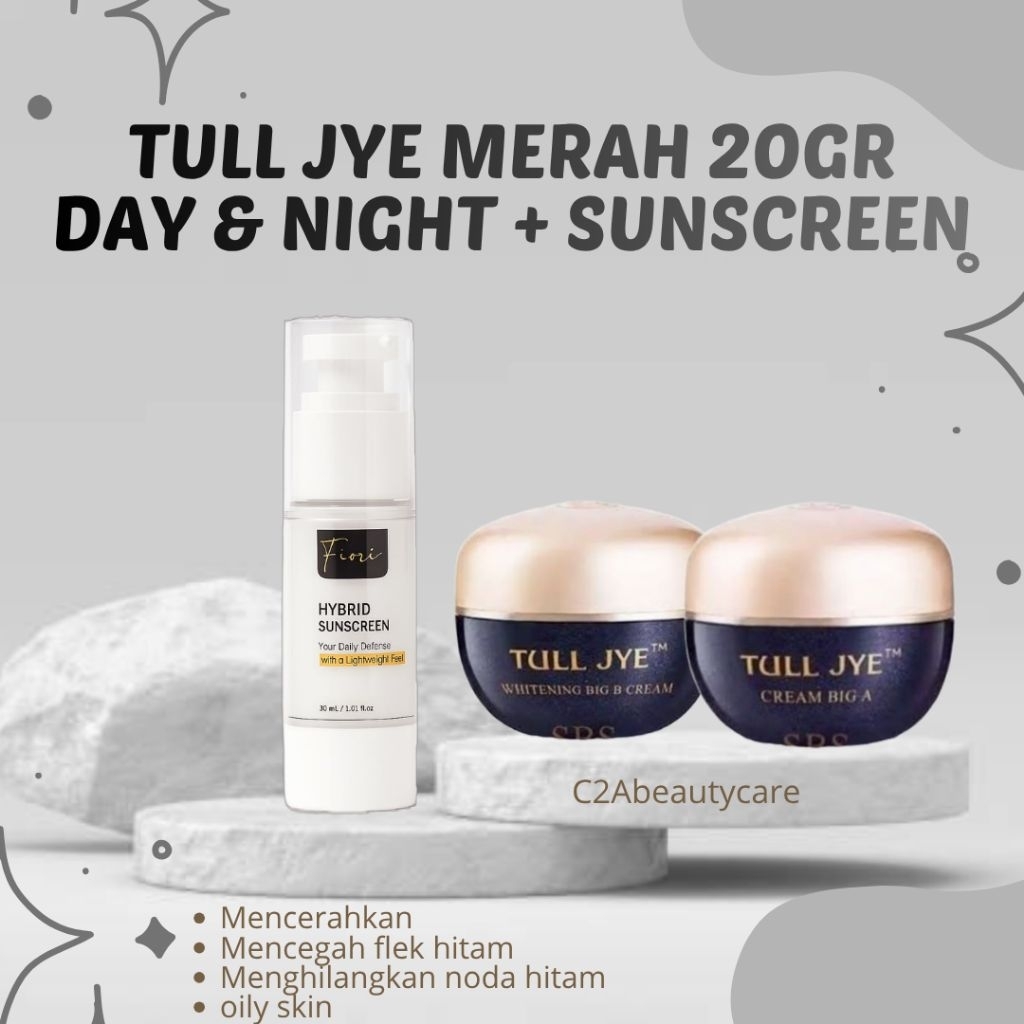 TULL JYE MERAH 20GR + SUNSCREEN (KULIT BERMINYAK)