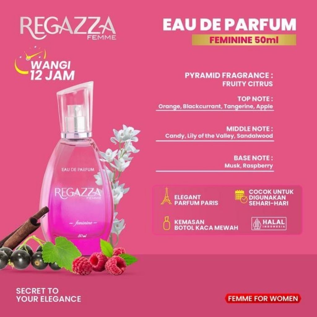 Regazza Spray Colongne Femme Feminine 100ml