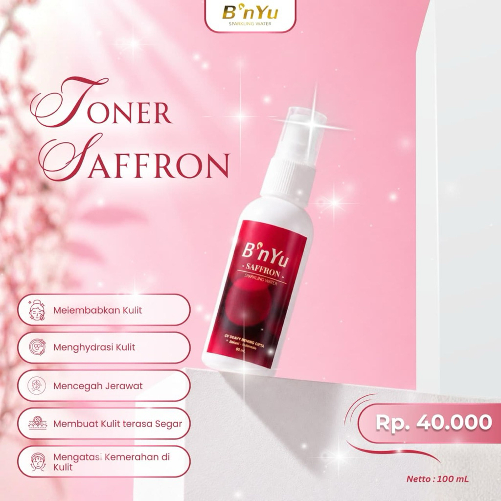 Facial Mist Saffron B'nyu Saparkling Water