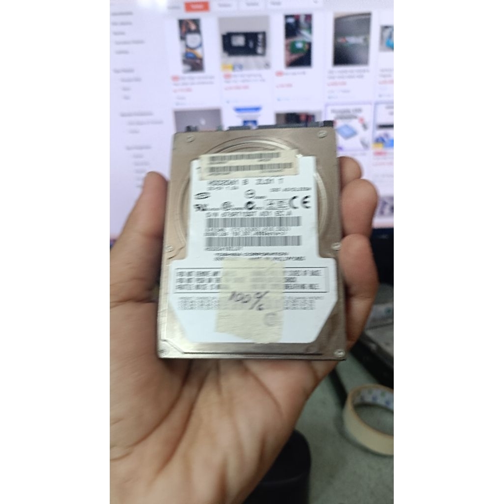 hardis leptop 80gb merek toshiba