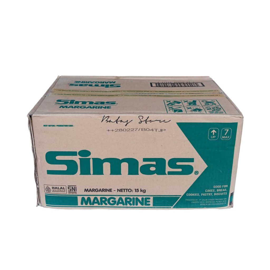 Simas Margarin 15kg – Margarin Curah Serbaguna untuk Bakery, Roti & Masakan