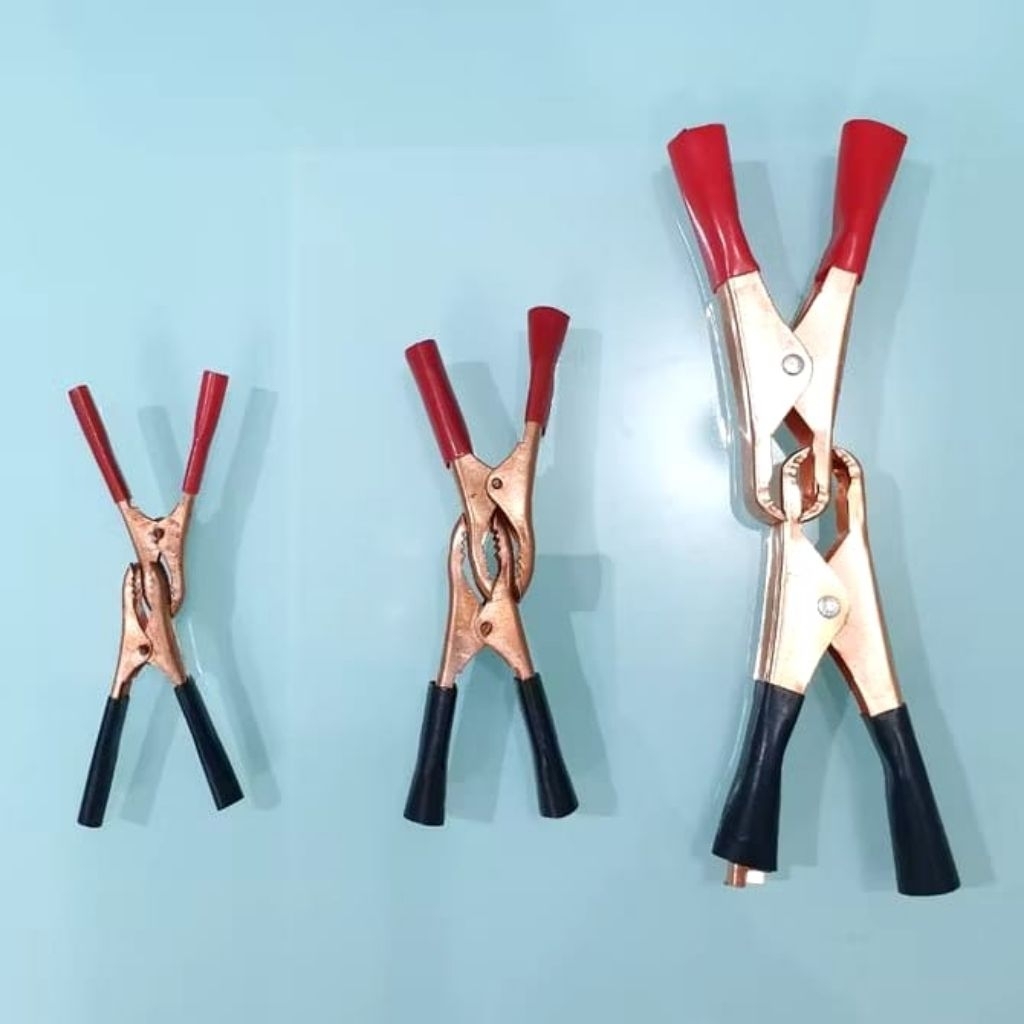 Jepit Aki Buaya - Set 2 Pcs, Tahan Lama dan Kuat untuk Aki Mobil