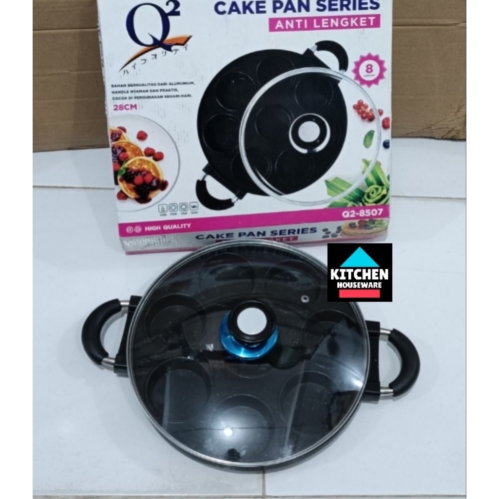 Cake Pan 8 Lubang Diameter 28cm Teflon
