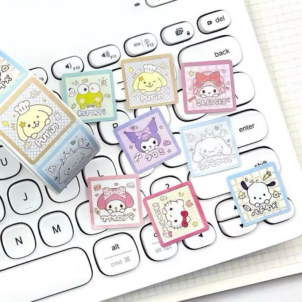 Stiker Roll Lucu Cute Sticker Tape Kartun DIY Scrapbook Journal