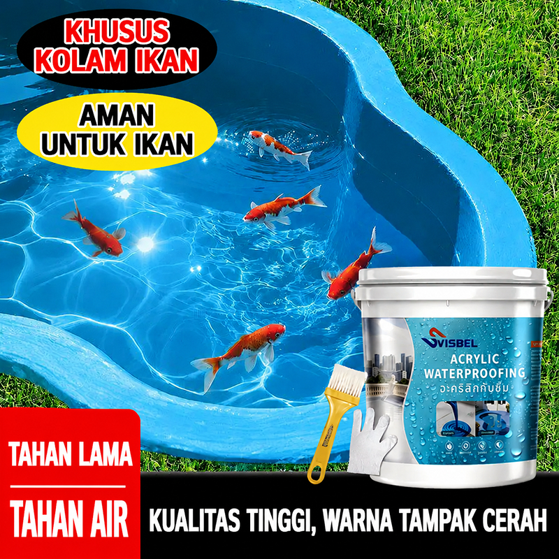 Cat Pelapis Anti Bocor Transparan Tembok Atap Genteng 1 Kg
